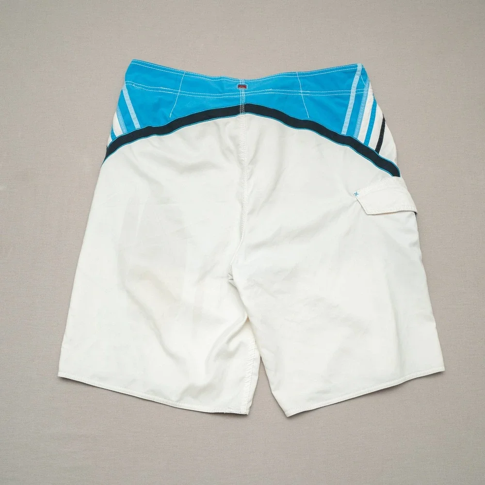 Vintage Quicksilver Board Shorts Men's 36 Graffiti Spellout Y2K Beach Grunge